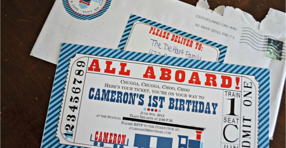 Train themed Birthday Invitations Train Birthday Party Page 2 Of 2 the Cards We Drew