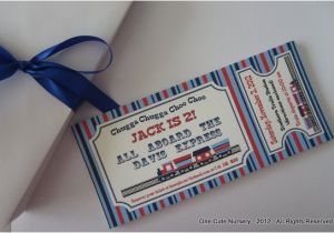 Train themed Birthday Invitations Train themed Birthday Party Invitation by Poshpaperpartiesco