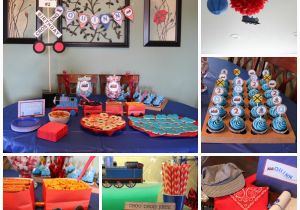 Train themed Birthday Party Decorations A Wide Line Diy Train themed Birthday Party