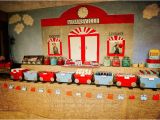 Train themed Birthday Party Decorations Kara 39 S Party Ideas Vintage Train Station Birthday Party