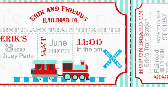 Train Ticket Birthday Invitation Template Train Ticket Birthday Invitation Template Best Party Ideas