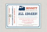 Train Ticket Birthday Invitation Template Vintage Train Ticket Birthday Party Invitation by