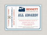 Train Ticket Birthday Invitation Template Vintage Train Ticket Birthday Party Invitation by