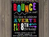 Trampoline Birthday Party Invitation Wording Amazon Com Trampoline Park Bounce Jump Colorful and