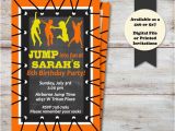 Trampoline Birthday Party Invitation Wording Trampoline Party Invitations Bounce Birthday Party