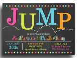 Trampoline Birthday Party Invitations Free Jump Party Invitations Jump Party Invitations Cimvitation