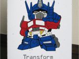 Transformers Birthday Cards Transformer Birthday Card Vinyl Crafting Creatures