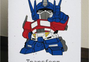 Transformers Birthday Cards Transformer Birthday Card Vinyl Crafting Creatures