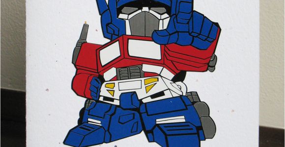 Transformers Birthday Cards Transformer Birthday Card Vinyl Crafting Creatures