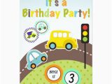 Transportation Birthday Party Invitations Custom Transportation Birthday Party Invitation Zazzle Com