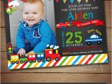 Transportation Birthday Party Invitations Transportation Birthday Invitation Transportation