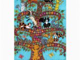 Tree Of Life Birthday Card Cat Tree Of Life 2 Greeting Card Zazzle