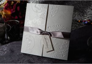 Tri Fold Birthday Invitations Elegant Embossed Tri Fold Wedding Birthday Shower