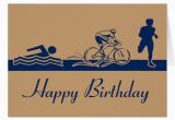 Triathlon Birthday Cards Triathlon Happy Birthday Card Zazzle Com