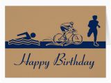 Triathlon Birthday Cards Triathlon Happy Birthday Card Zazzle Com