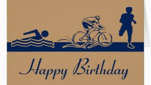 Triathlon Birthday Cards Triathlon Happy Birthday Card Zazzle Com