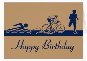 Triathlon Birthday Cards Triathlon Happy Birthday Card Zazzle Com