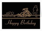 Triathlon Birthday Cards Triathlon Happy Birthday Card Zazzle