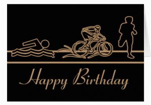 Triathlon Birthday Cards Triathlon Happy Birthday Card Zazzle