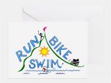 Triathlon Birthday Cards Triathlon Stationery Cards Invitations Greeting Cards