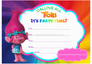 Trolls Birthday Card Printable Come Find Your Happy Place with Our Free Trolls Party