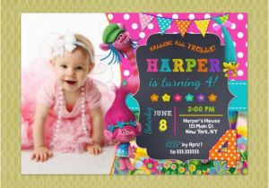 Trolls Birthday Invitations Walmart Trolls Invitation Trolls Party Trolls Birthday