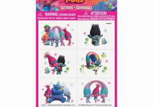 Trolls Birthday Invitations Walmart Trolls Tattoos 24ct Jet Com