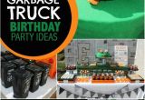 Truck Decorations for Birthday Party A Garbage Truck themed Boy 39 S 5th Birthday Party
