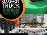 Truck Decorations for Birthday Party A Garbage Truck themed Boy 39 S 5th Birthday Party