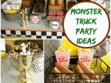 Truck Decorations for Birthday Party Monster Truck Birthday Party Ideas Moms Munchkins