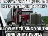 Truck Driver Birthday Meme Trucking Meme About Bad Merging Semi Pinterest