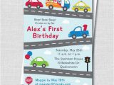 Truck themed Birthday Invitations Cars and Trucks Birthday Invitation Cars and by
