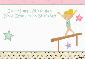 Tumbling Birthday Party Invitations Free Printable Gymnastic Birthday Invitations Updated