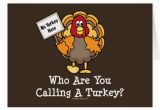 Turkish Birthday Card Funny Thanksgiving Turkey Greeting Card Zazzle