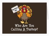 Turkish Birthday Card Funny Thanksgiving Turkey Greeting Card Zazzle