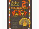 Turkish Birthday Card Thanksgiving Turkey 2nd Birthday Party 5×7 Paper