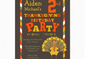 Turkish Birthday Card Thanksgiving Turkey 2nd Birthday Party 5×7 Paper