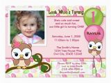 Turning 2 Birthday Invitations Look whoo 39 S Turning Owl Birthday Invitation Photo 5 Quot X 7