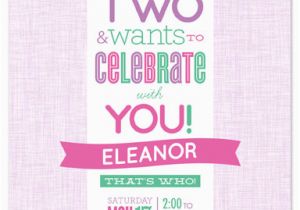 Turning 2 Birthday Invitations Party Invitations Look who 39 S Turning Two at Minted Com