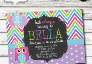 Turning 2 Birthday Invitations Printable Owl Birthday Invitation Look who 39 S Turning Two