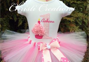 Tutu Outfits for Birthday Girl Baby Girl 1st Birthday Tutu Outfit Cupcake Pink Tutu