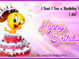 Tweety Birthday Card Her Tweety Birthday Cake Happy Birthday to You Happy