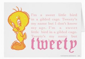 Tweety Birthday Card Tweety Bird Birthday Card