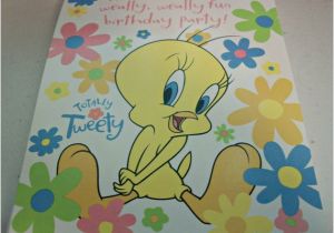 Tweety Birthday Card Tweety Bird Birthday Party Invitations