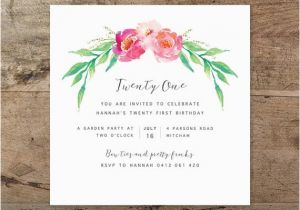 Twenty First Birthday Invitations Twenty First Birthday Invitation Printable Invitation