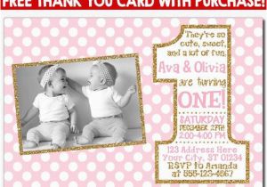 Twin 1st Birthday Invitations Best 25 Twin First Birthday Ideas On Pinterest Baby