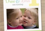 Twin 1st Birthday Invitations Happy Birthday Twins Boy and Girl Quotes Quotesgram