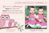 Twin 1st Birthday Invitations Twins 1st Birthday Invitation You Print