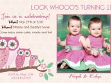 Twin 1st Birthday Invitations Twins 1st Birthday Invitation You Print