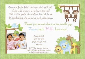 Twin Birthday Invitation Wording 12 Twin Birthday Invitations Templates Free Sample